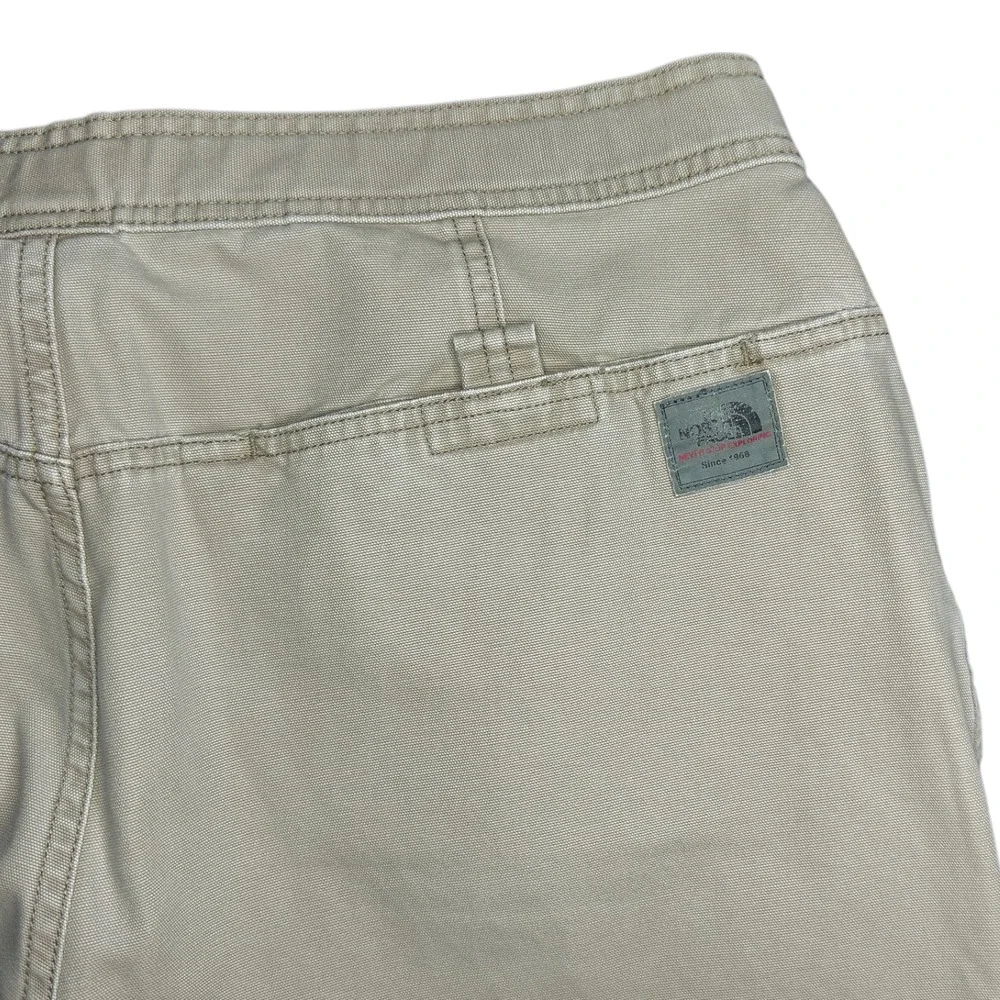 Vintage North Face A5 Series Pants Mens 36x30 Beige Canvas Belted Baggy Wide Y2K
